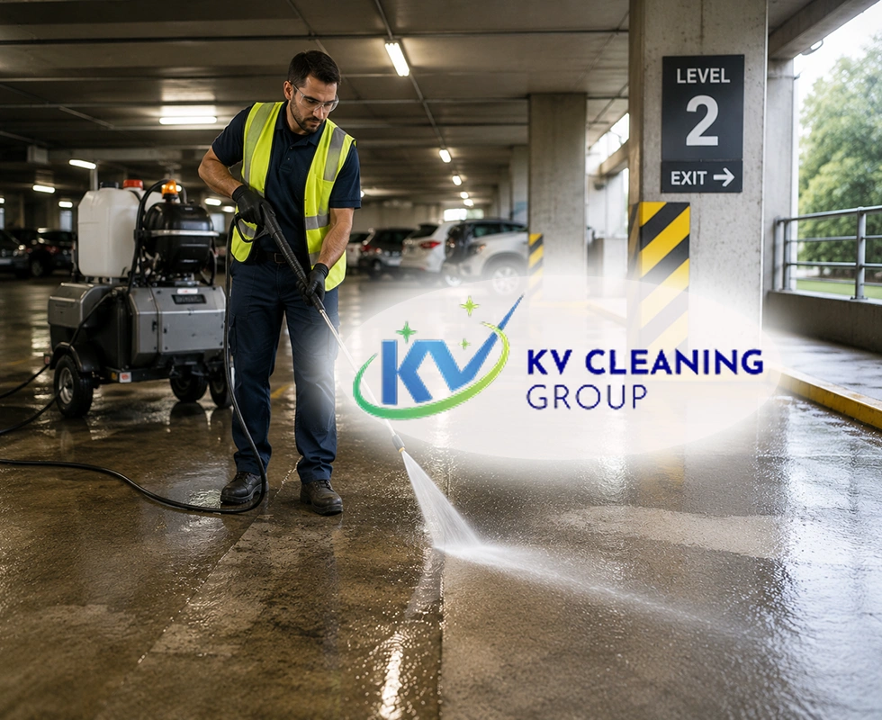 Commercial Car Park Concrete Cleaning
