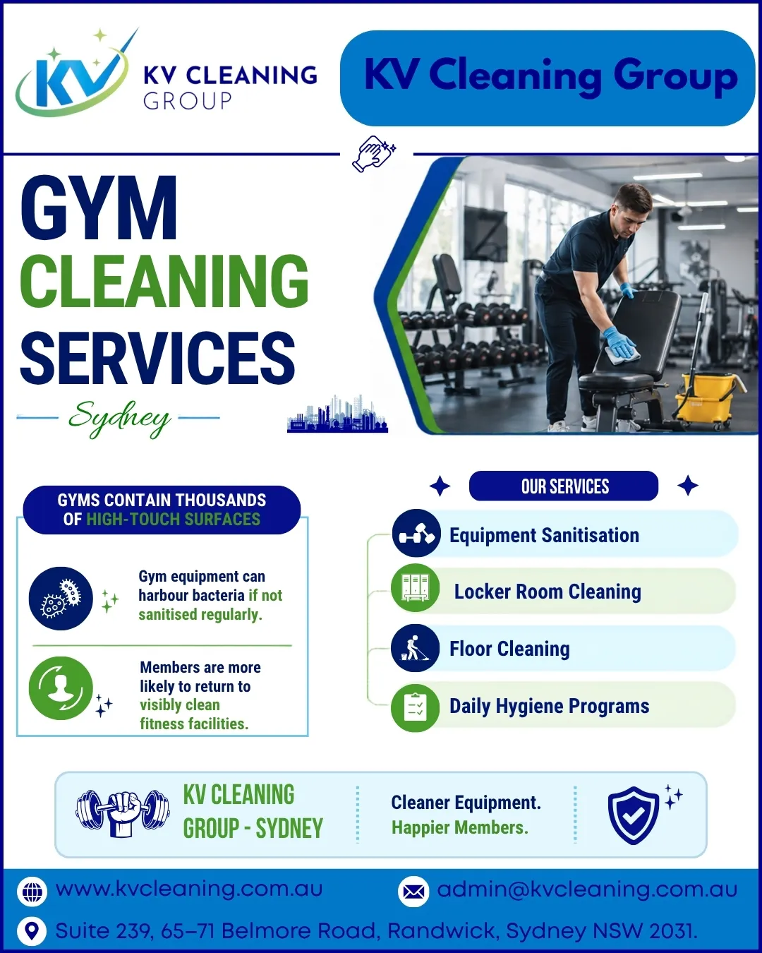 Professional Gym & Fitness Centre Cleaning Services